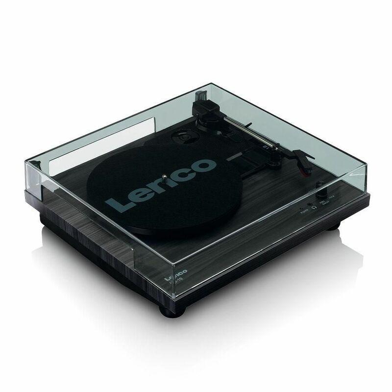 Lenco LS-10 Belt-Drive Turntable with Built-in Speakers - Black, , large image number 4