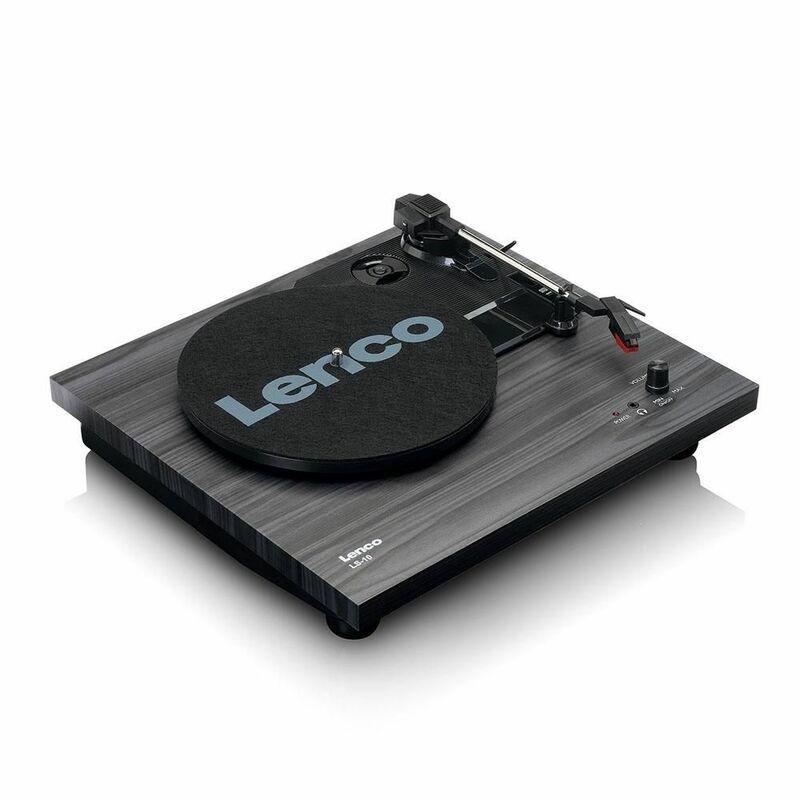 Lenco LS-10 Belt-Drive Turntable with Built-in Speakers - Black, , large image number 6