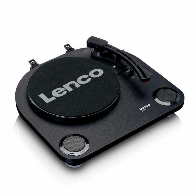 Lenco LS-40 Turntable with Built-in Speakers - Black, , large image number 1