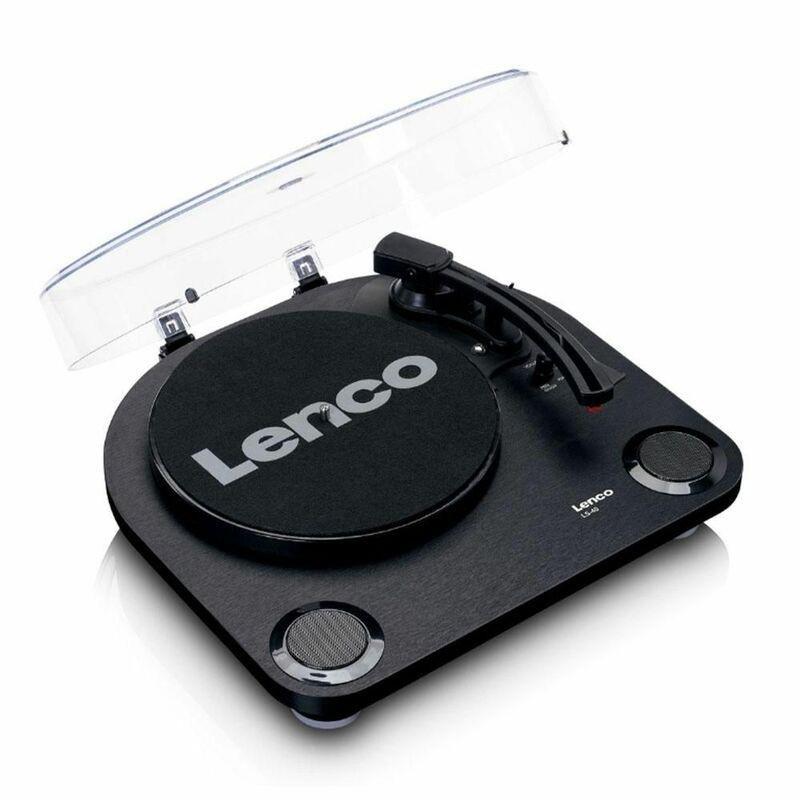 Lenco LS-40 Turntable with Built-in Speakers - Black, , large image number 2