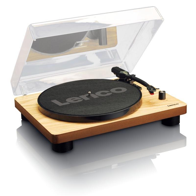 Lenco LS-50 USB Belt-Drive Turntable with Built-in Speakers - Wood, , large image number 1