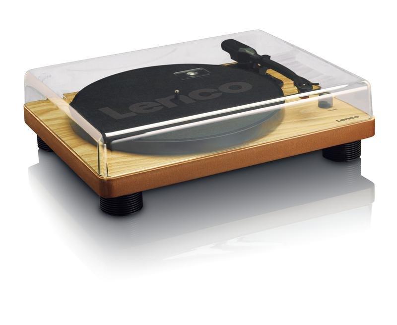 Lenco LS-50 USB Belt-Drive Turntable with Built-in Speakers - Wood, , large image number 3