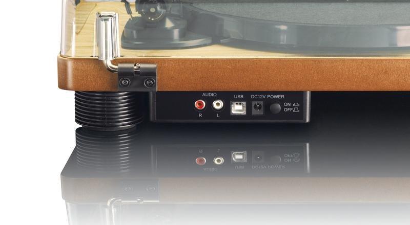 Lenco LS-50 USB Belt-Drive Turntable with Built-in Speakers - Wood, , large image number 4