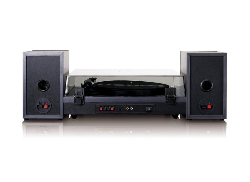 Lenco LS-300 Bluetooth Belt-Drive Turntable with Built-in Preamp & 2 Speakers - Black, , large image number 1