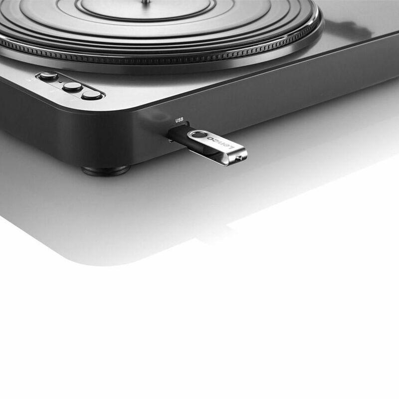Lenco L-85 Belt-Drive Turntable with Built-in Preamp & Autostop Return - Black, , large image number 1
