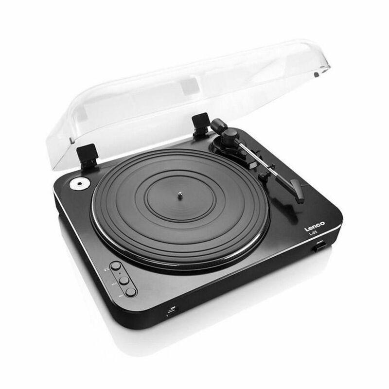 Lenco L-85 Belt-Drive Turntable with Built-in Preamp & Autostop Return - Black, , large image number 3