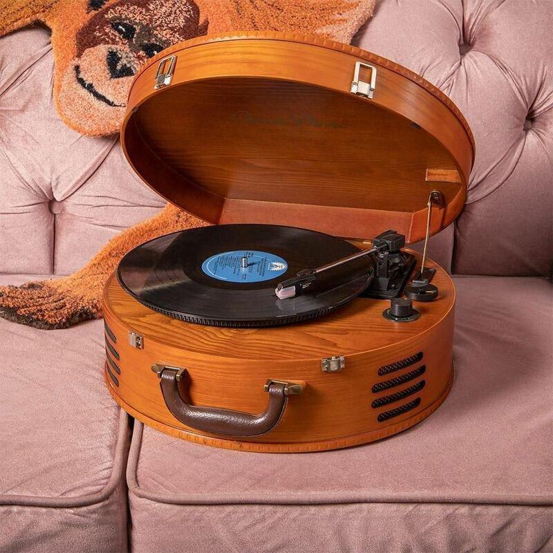 Lenco TT-34 Classic Phono Retro Turntable with USB Connection Wooden, , large image number 2