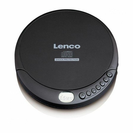 LENCO - Lenco CD-200 Discman CD Player with Anti-Shock Black