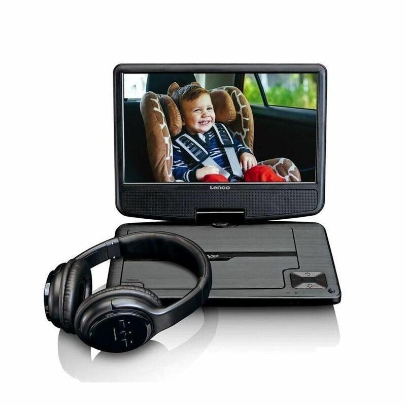 Lenco DVP-947 Portable Bluetooth DVD Player 9 Inch Screen with Headphones, , large image number 0