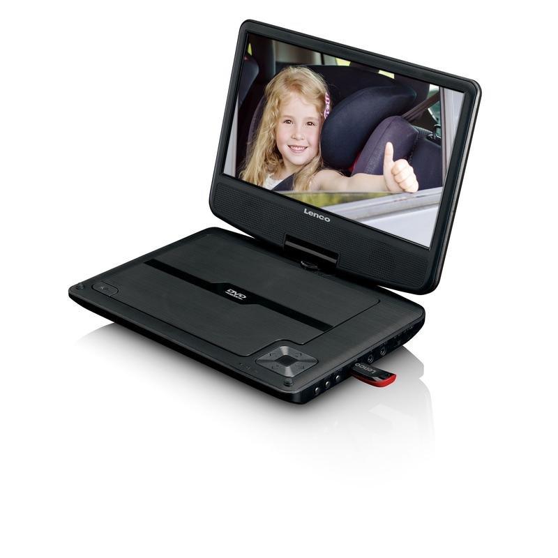 Lenco DVP-947 Portable Bluetooth DVD Player 9 Inch Screen with Headphones, , large image number 4