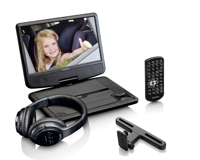 Lenco DVP-947 Portable Bluetooth DVD Player 9 Inch Screen with Headphones, , large image number 6