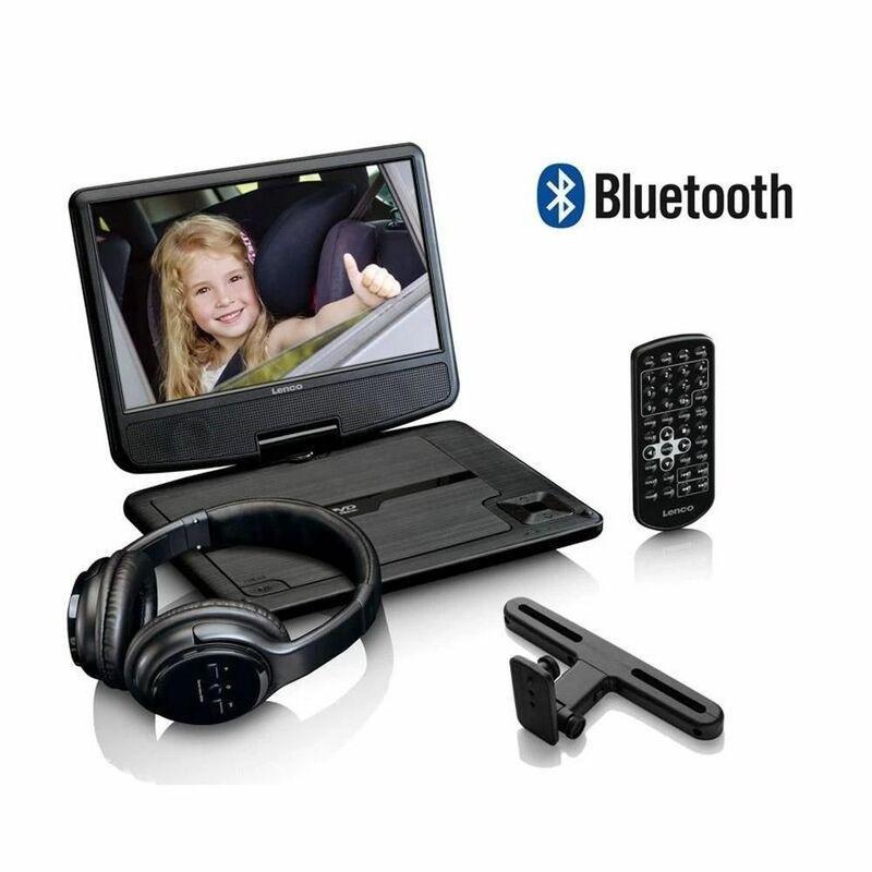 Lenco DVP-947 Portable Bluetooth DVD Player 9 Inch Screen with Headphones, , large image number 7