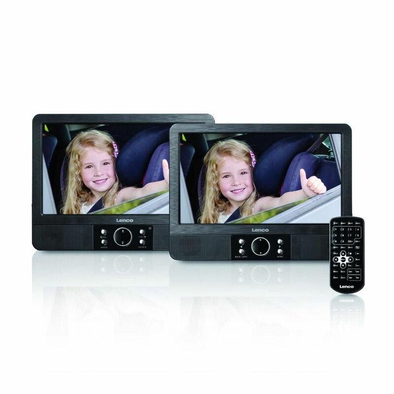Lenco MES-405 Portable DVD Player 9 Inch Screen DVD & USB (Set of 2), , large image number 3