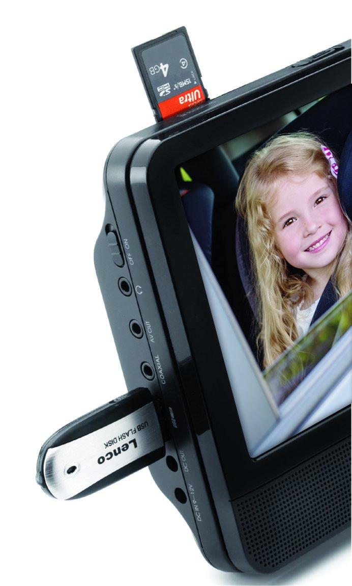 Lenco MES-405 Portable DVD Player 9 Inch Screen DVD & USB (Set of 2), , large image number 6