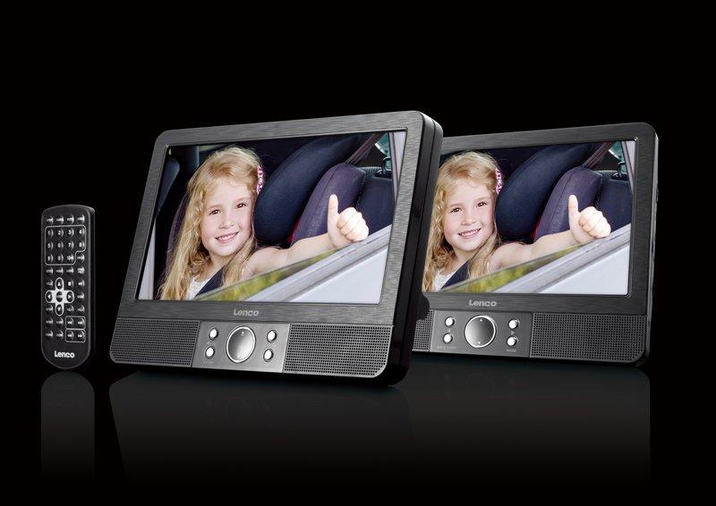 Lenco MES-405 Portable DVD Player 9 Inch Screen DVD & USB (Set of 2), , large image number 7