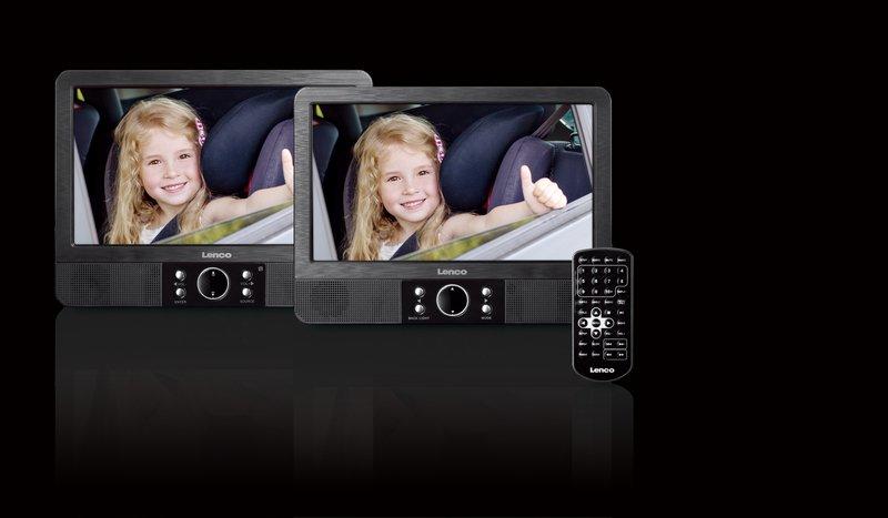 Lenco MES-405 Portable DVD Player 9 Inch Screen DVD & USB (Set of 2), , large image number 8