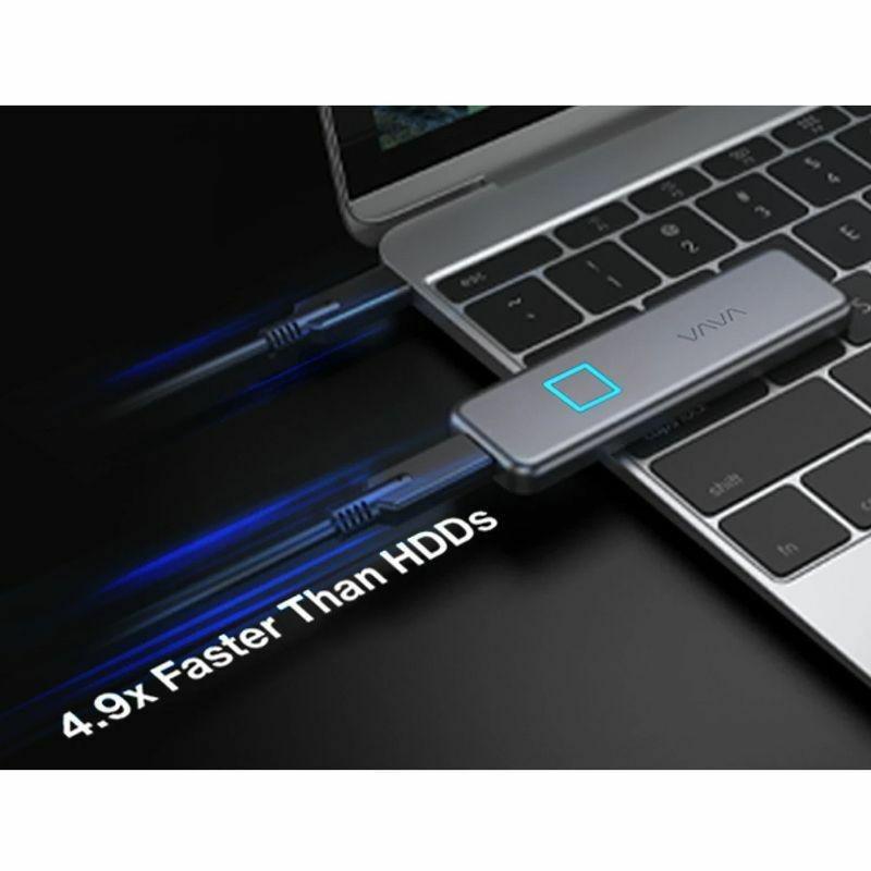 Vava 512GB Portable SSD Touch Grey, , large image number 3