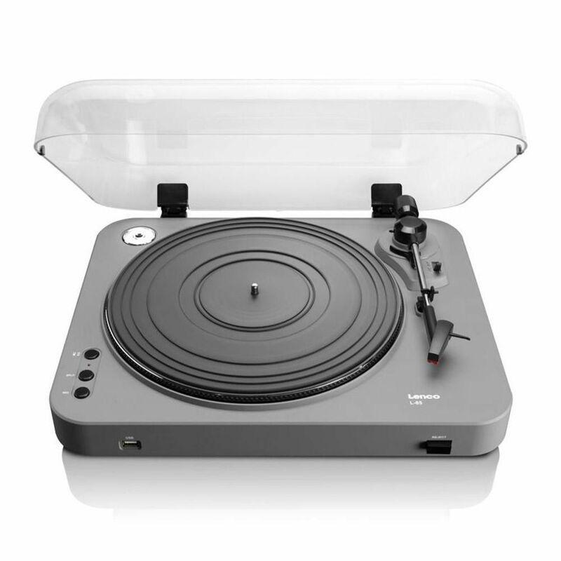 Lenco L-85 Belt-Drive Turntable with Built-in Preamp & Autostop Return - Silver, , large image number 0