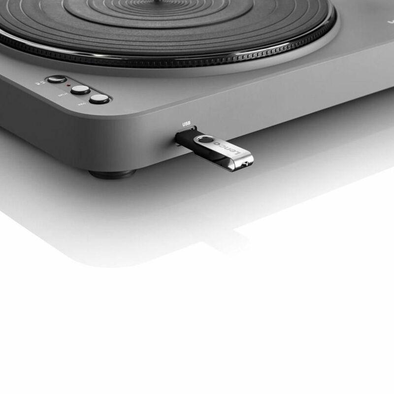 Lenco L-85 Belt-Drive Turntable with Built-in Preamp & Autostop Return - Silver, , large image number 2