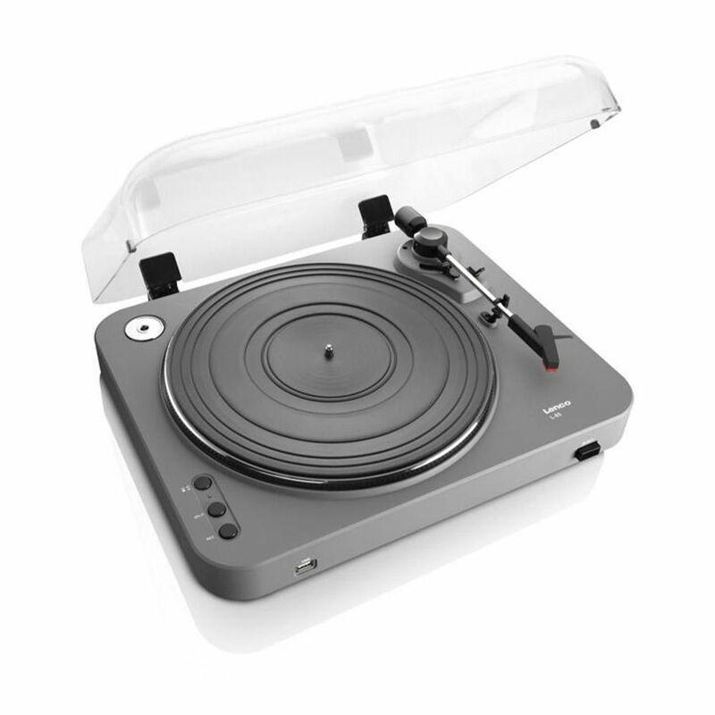 Lenco L-85 Belt-Drive Turntable with Built-in Preamp & Autostop Return - Silver, , large image number 3