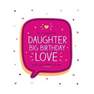 Happy Jackson Daughter Big Birthday Love Greeting Card