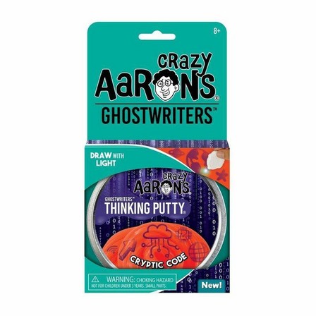 CRAZY AARON'S - Crazy Aaron's Thinking Putty Ghostwriters Cryptic Code 4 Inch Tin