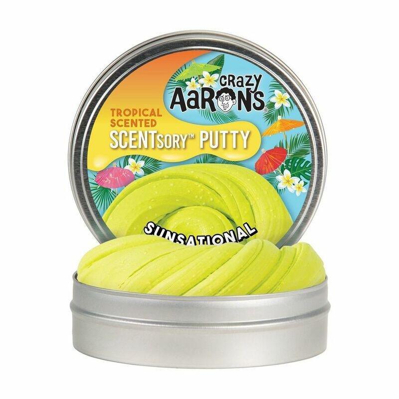 Crazy Aaron's Thinking Putty Tropical Scentsory Sunsational 2.75 Inch Tin, , large image number 0