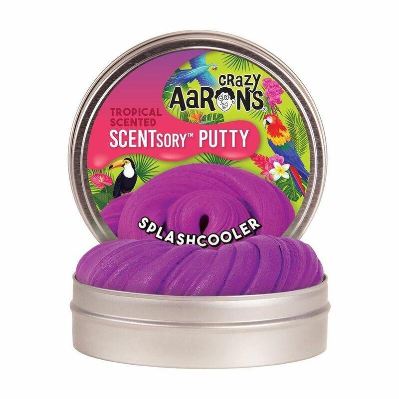 Crazy Aaron's Thinking Putty Tropical Scentsory Splashcooler 2.75 Inch Tin, , large image number 0