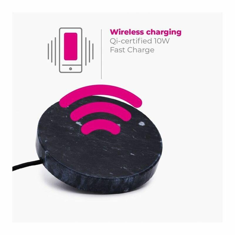Eggtronic Stone Wireless Charger Black Marble, , large image number 1