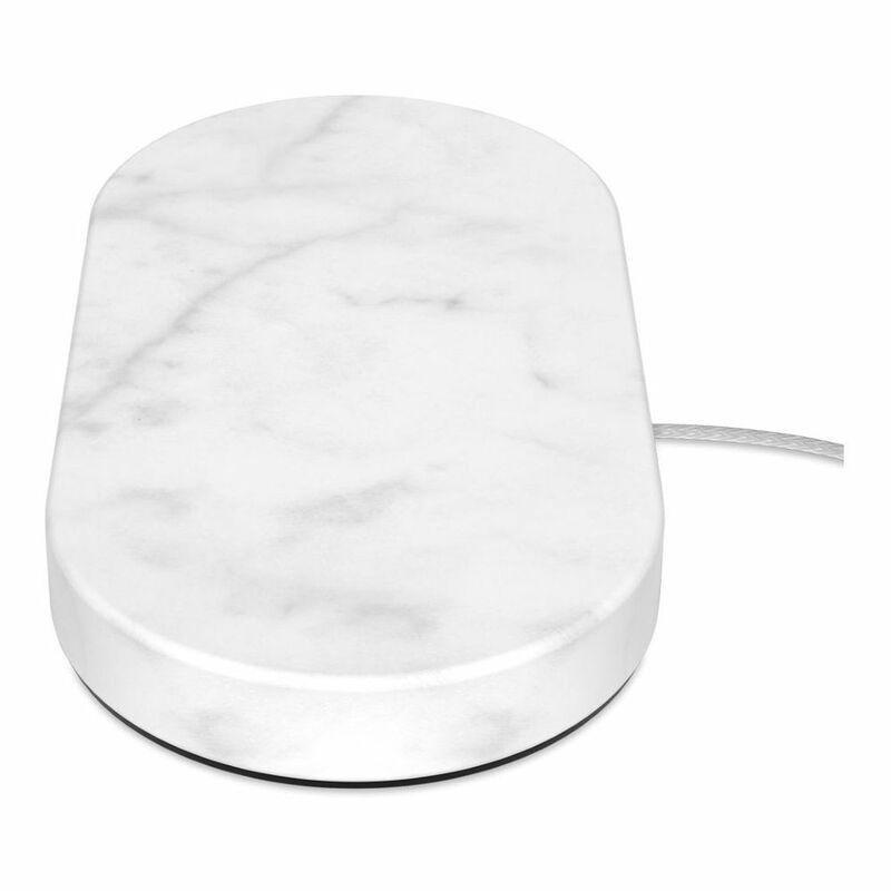 Eggtronic Stone Dual Wireless Charger White Marble, , large image number 0