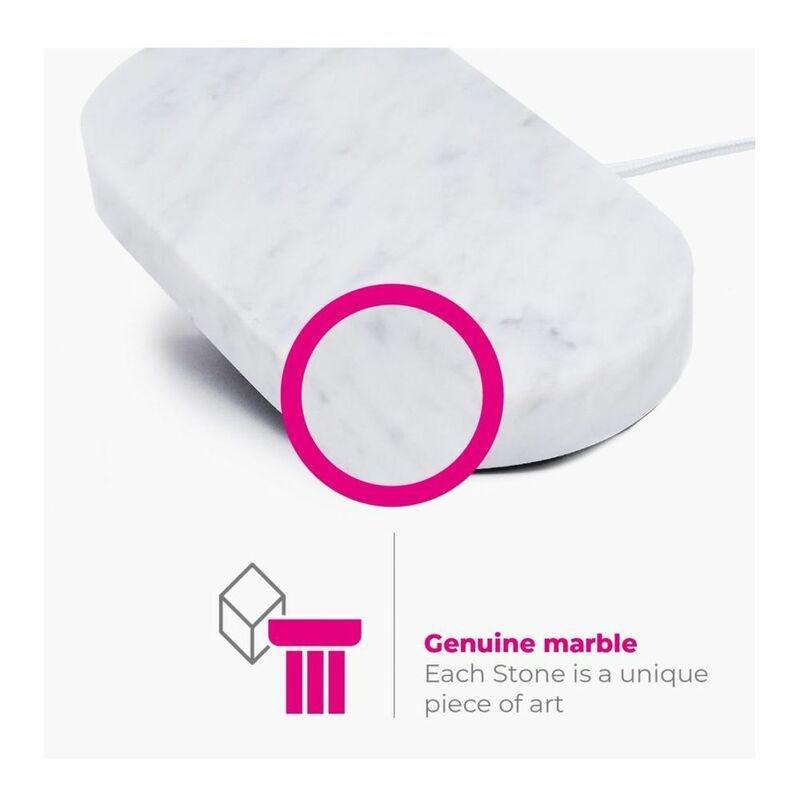 Eggtronic Stone Dual Wireless Charger White Marble, , large image number 2