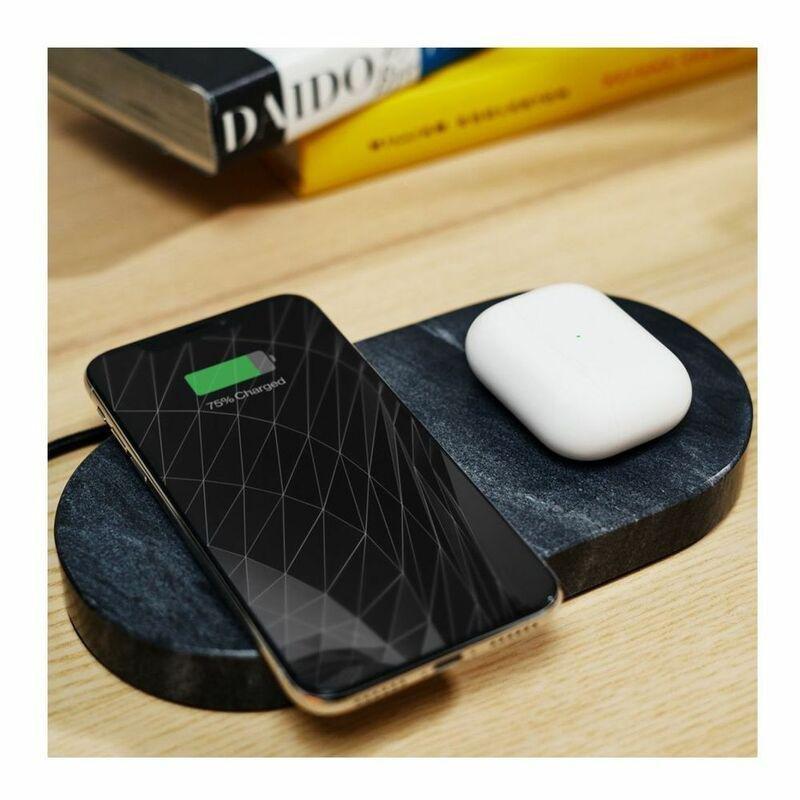 Eggtronic Stone Dual Wireless Charger Black Marble, , large image number 3