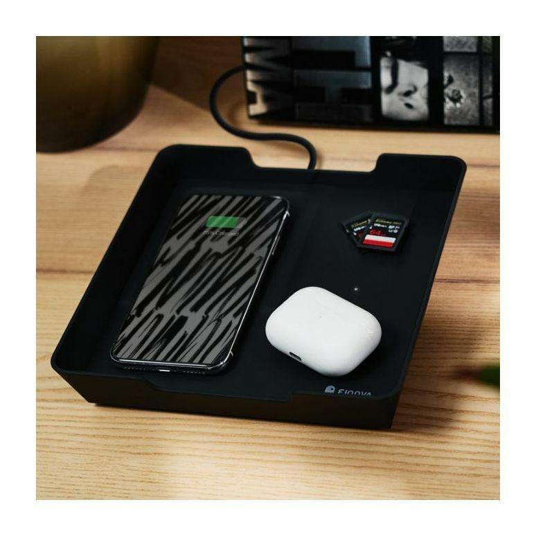 Eggtronic Valet Tray Wireless Charger Soft Touch Black, , large image number 1