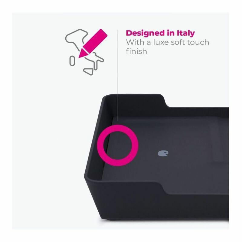 Eggtronic Valet Tray Wireless Charger Soft Touch Black, , large image number 3