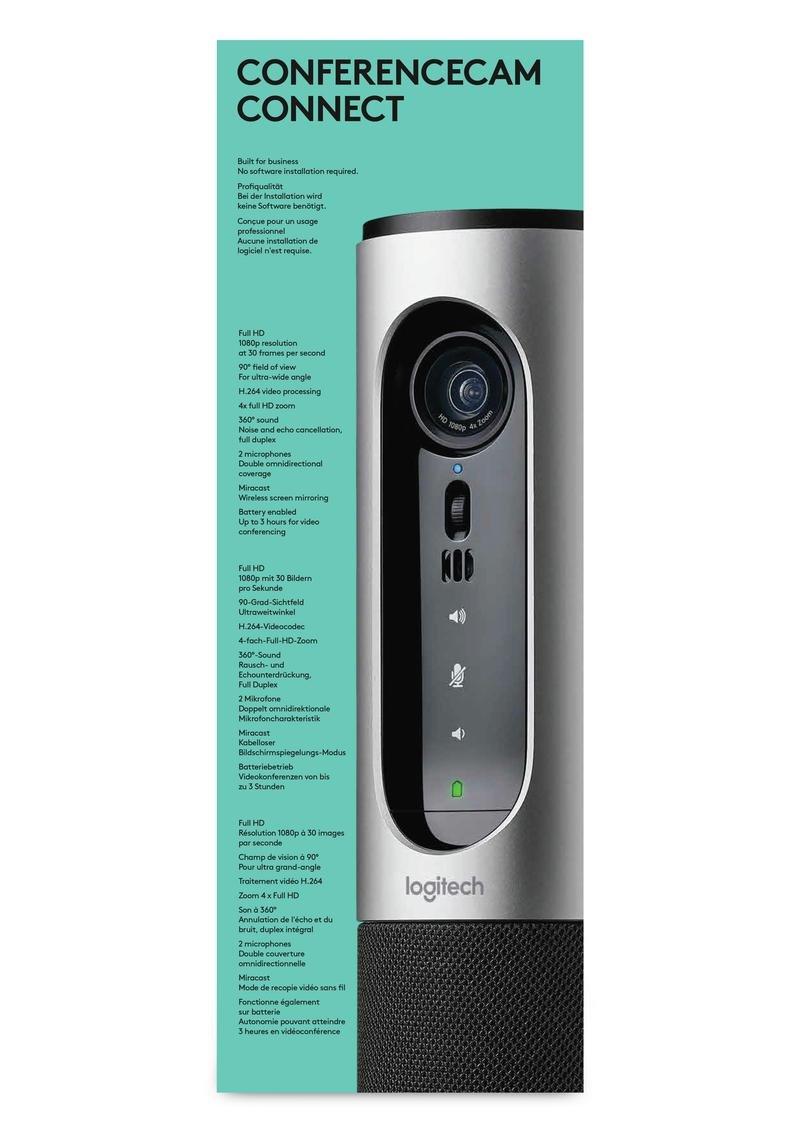 Logitech Connect Conference Cam USB Silver, , large image number 10