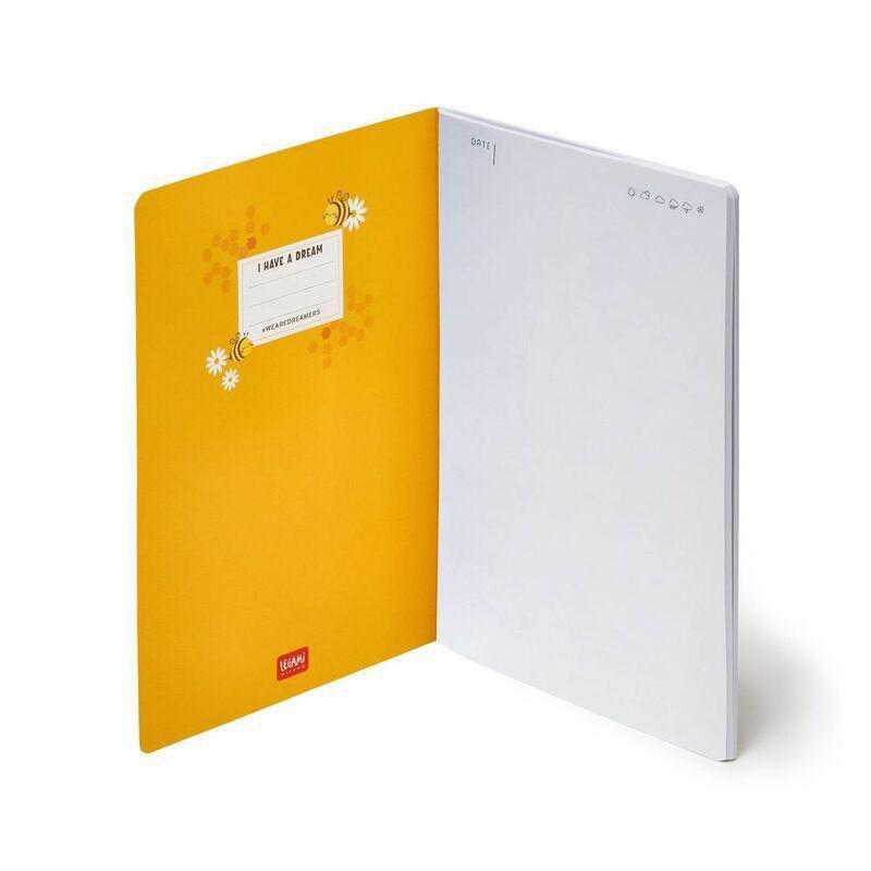 Legami Notebook - Quaderno - Medium Plain - Bee, , large image number 1