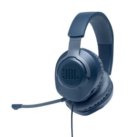 JBL - JBL Quantum 100 Wired Over-Ear Gaming Headset Blue