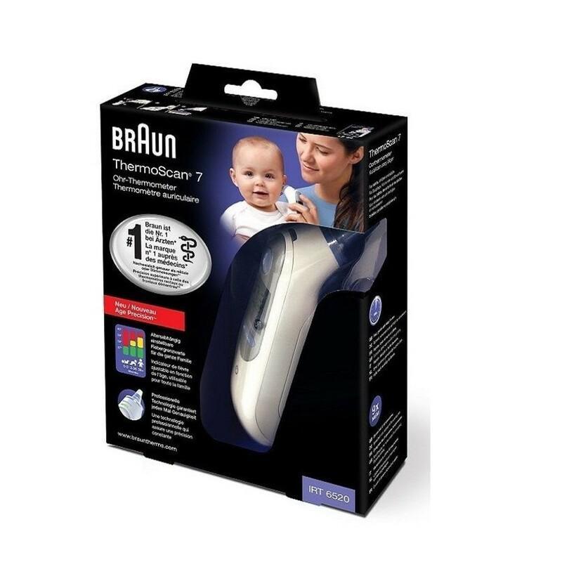 Braun ThermoScan 7 With Age Precision White, , large image number 2