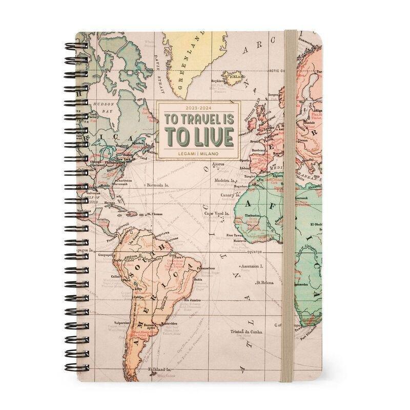 Legami 16-Month Diary - 2023/2024 - Large Weekly Spiral Bound Diary - Travel, , large image number 0