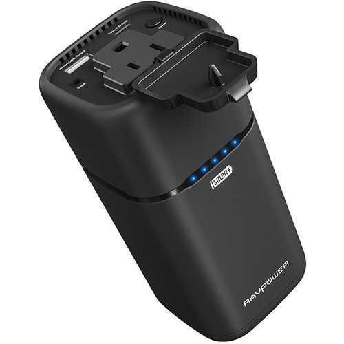 RAVPower 20100mAh Black Power Bank with Built-In AC Charger, , large image number 2
