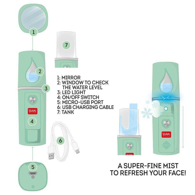 Legami Mini Facial Mist Sprayer - Sos Miss Sprayer, , large image number 2
