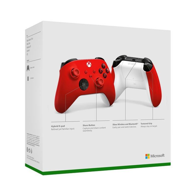 MICROSOFT - Microsoft Wireless Controller Pulse Red for Xbox