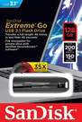 SANDISK - SanDisk Extreme Go 128GB USB Type-A 3.0 (3.1 Gen 1) 200 MB/s Memory Card Black