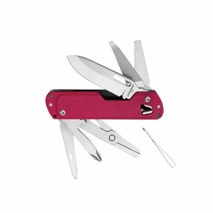 Leatherman Free T4 Crimson Peg Multi-Tool Pocket Knife, , large image number 0