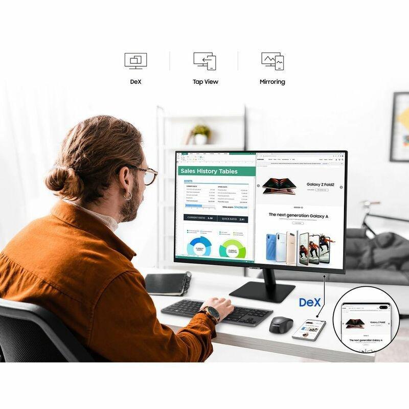 Samsung 32-inch UHD Smart Monitor with Mobile Connectivity, , large image number 7