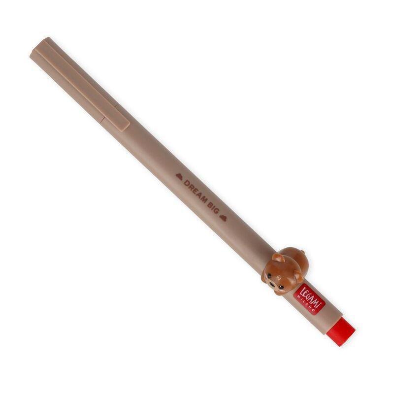 Legami Gel Pen with Animal Decoration - Lovely Friends - Teddy Bear, , medium