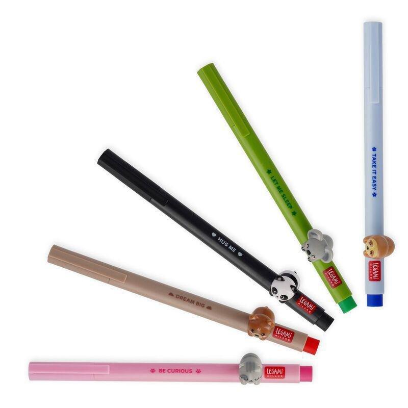 Legami Gel Pen with Animal Decoration - Lovely Friends - Teddy Bear, , large image number 2