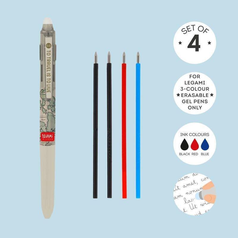 Legami Refills For Make Mistakes 3-Color Pen, , large image number 1