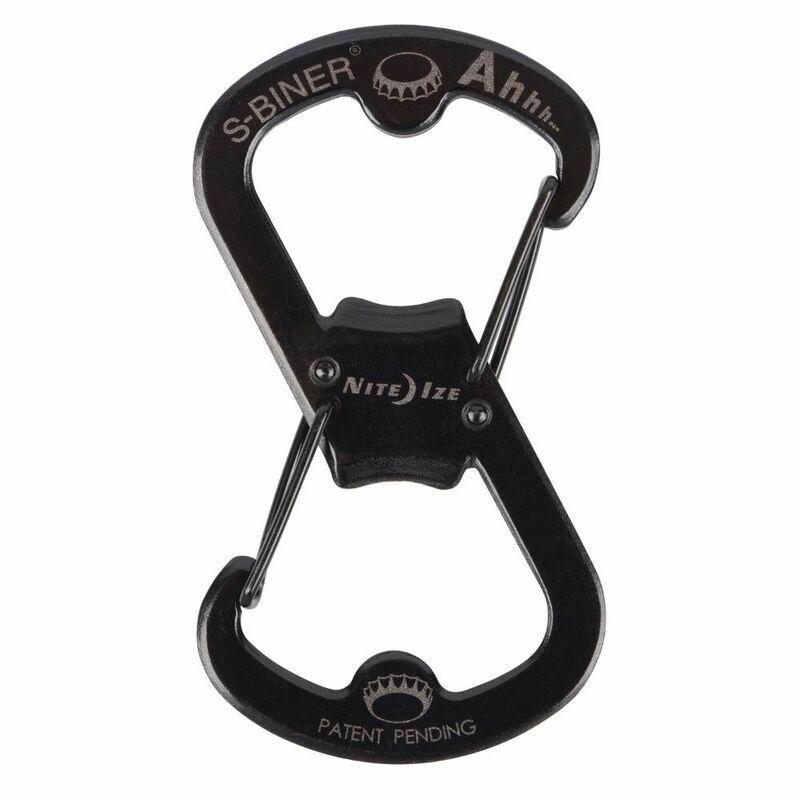 Nite Ize S-Biner Ahhh Stainless Bottle Opener Black, , large image number 0