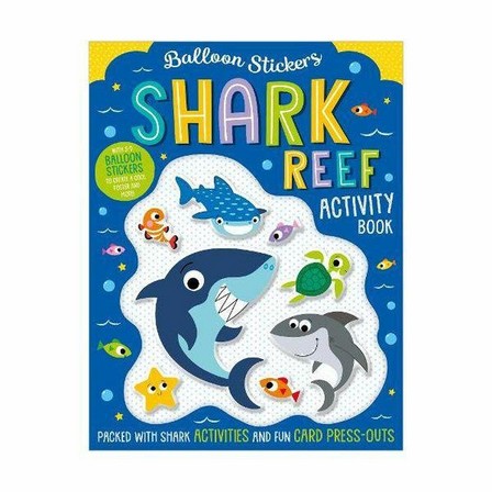 MAKE BELIEVE IDEAS UK - Balloon Stickers Shark Reef Activity Book | Make Believe Ideas Uk